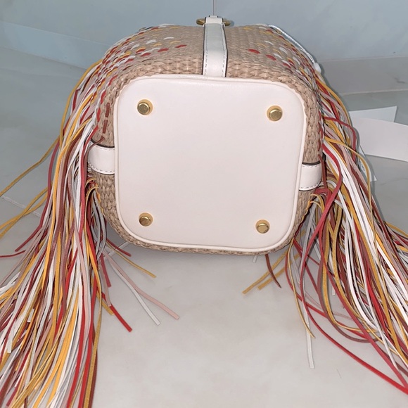 NWT Tory Burch Miller Fringe Mini Bucket Bag - Picture 8 of 9